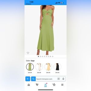 Strapless Sweetheart Neckline Midi Dresses Smocked Cutout Tube Linen Dress